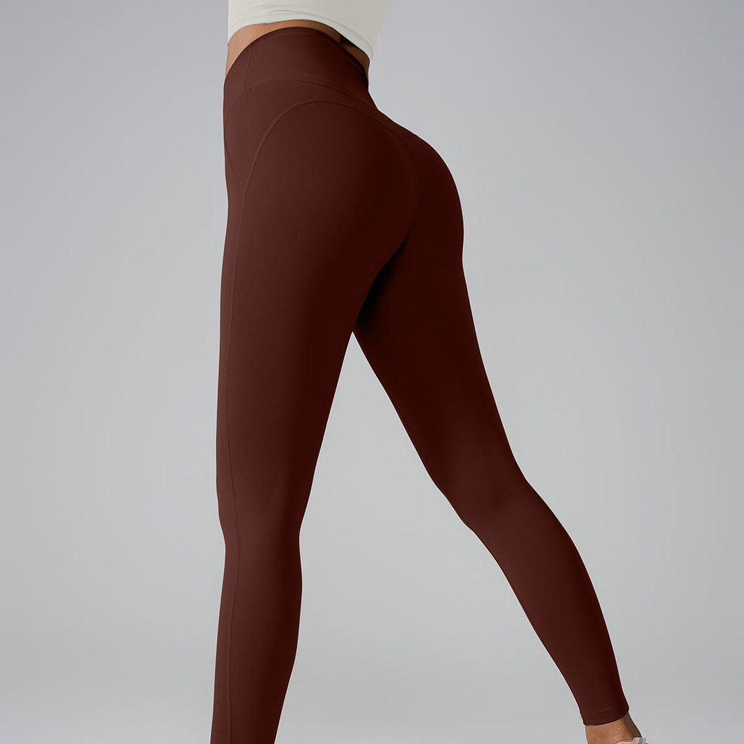 New Sports Trousers Pocket High Waist Seamless Nude Feel Yoga Pants - Onouthati