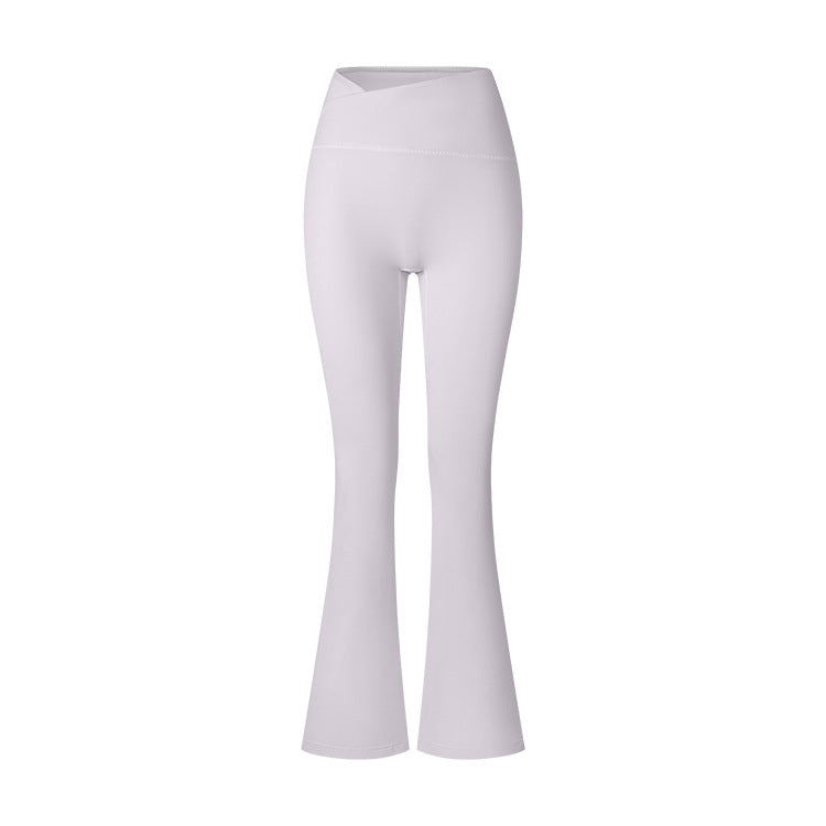 Women's Brushed Texture High Waist Cross Shaping Yoga Pants - Onouthati
