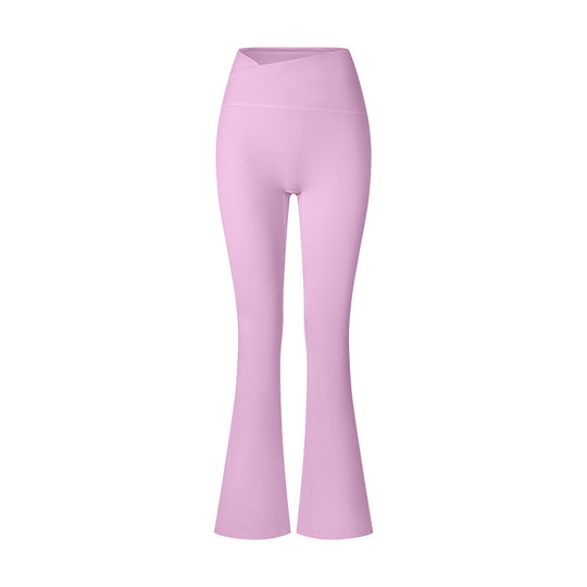 Women's Brushed Texture High Waist Cross Shaping Yoga Pants - Onouthati