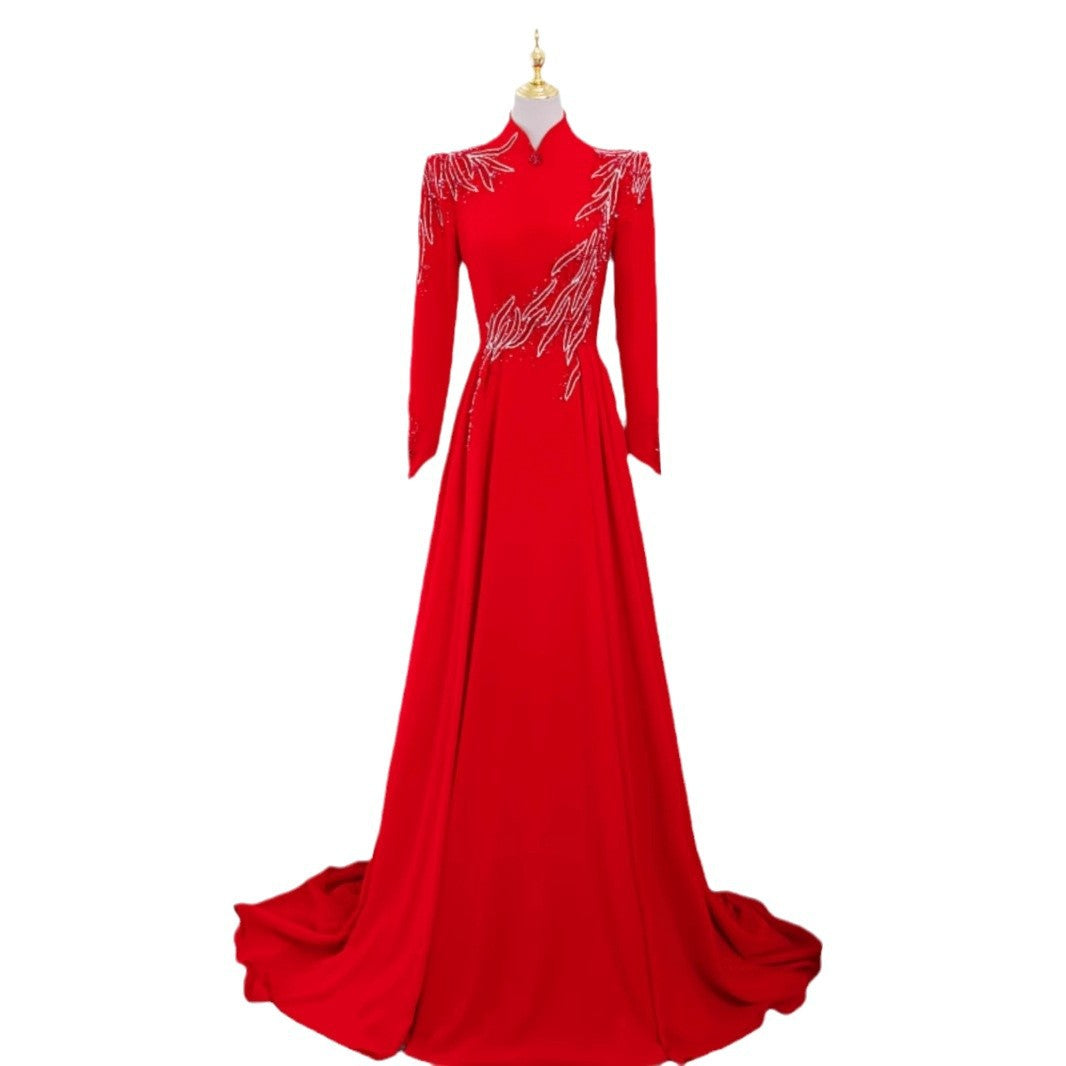 New Long Sleeve Formal Evening Party Dress - Onouthati