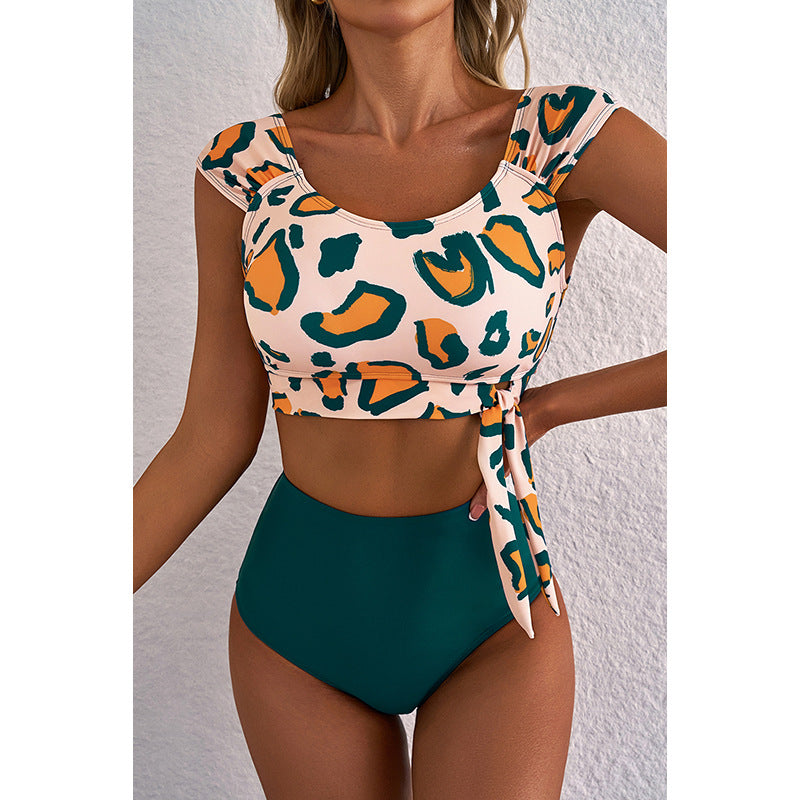 High Waist Bikini Women's Split Swimsuit - Onouthati