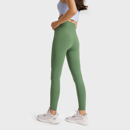 Women's Solid Color High Waist Hip Lift Stretch Yoga Pants - Onouthati