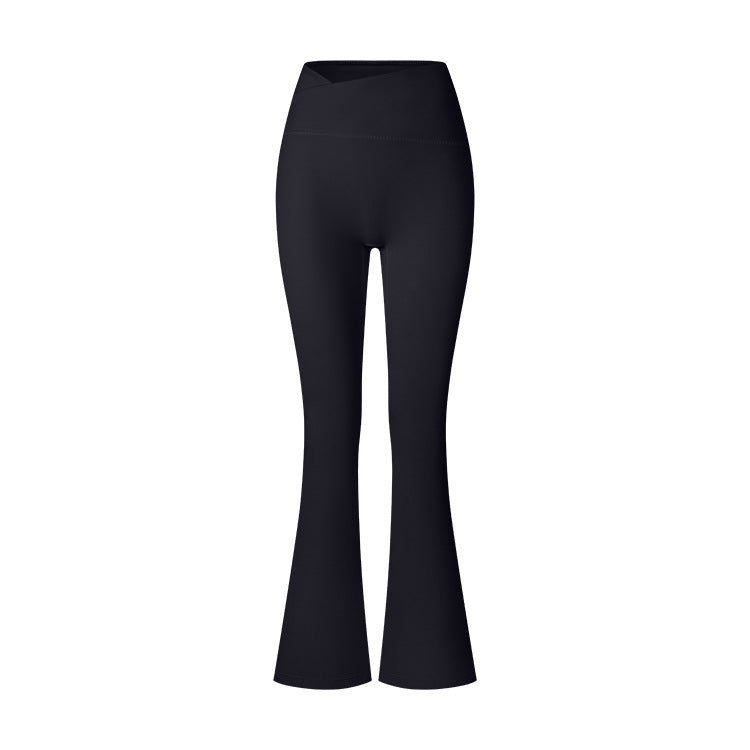 Women's Brushed Texture High Waist Cross Shaping Yoga Pants - Onouthati