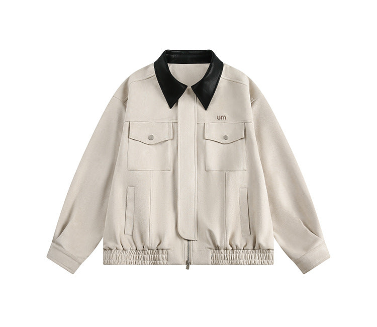 Retro Simple Loose-fitting Workwear Jacket Coat - Onouthati