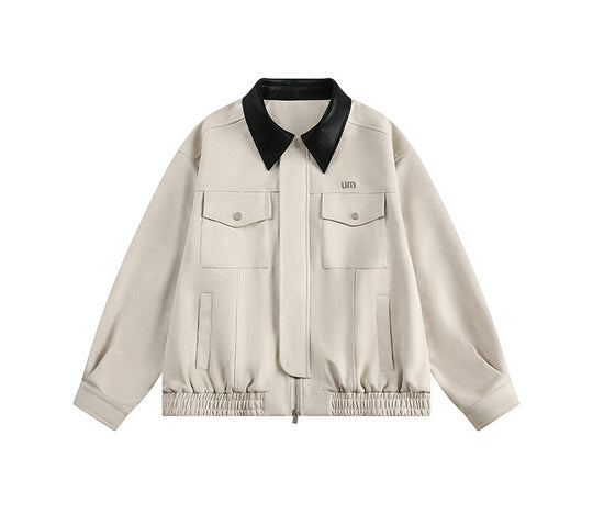 Retro Simple Loose-fitting Workwear Jacket Coat - Onouthati