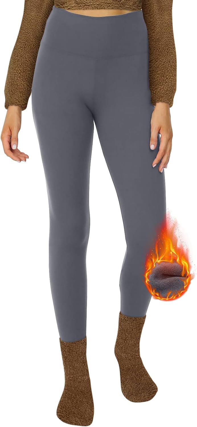 Velvet Padded Leggings High Waist Warm Hiking Workout Lady - Onouthati