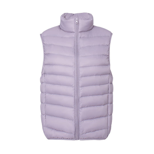 Stand Collar Outer Wear Slimming Plus Size Down Vest Vest - Onouthati