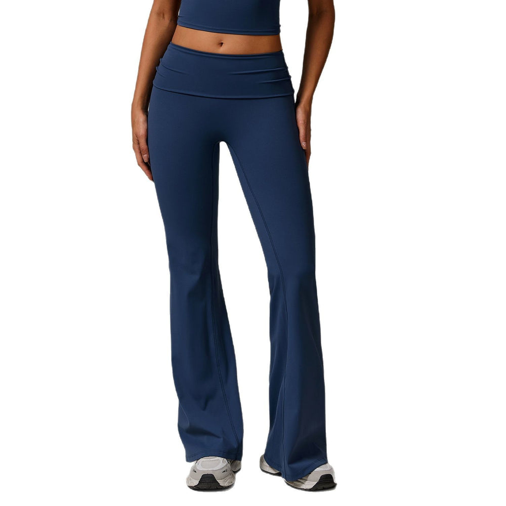Women's Casual Folding High Waist Yoga Pants - Onouthati