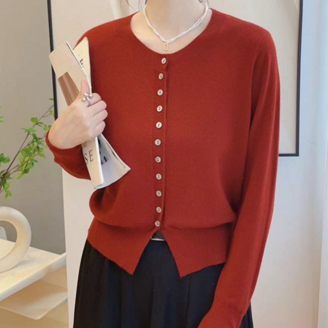 Autumn Classic Style Knitted Sweater Small Cardigan Women - Onouthati