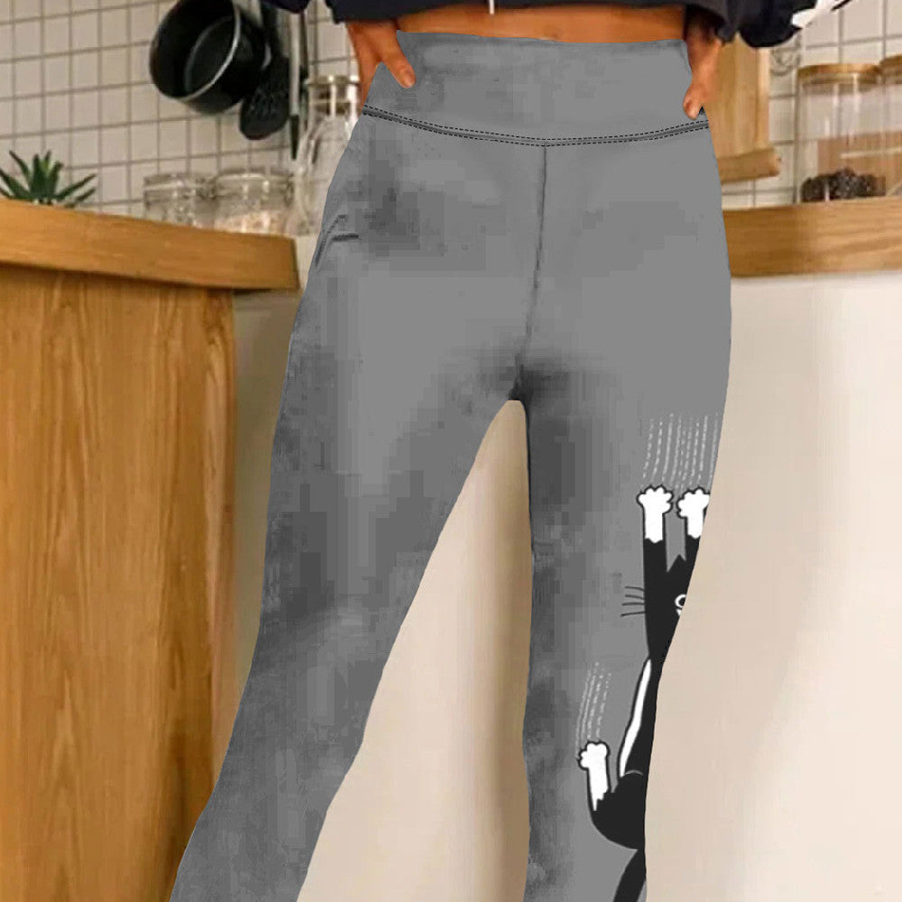 Sports Trousers Comfortable Slim Fit Leggings Fashion All-matching Yoga Pants - Onouthati