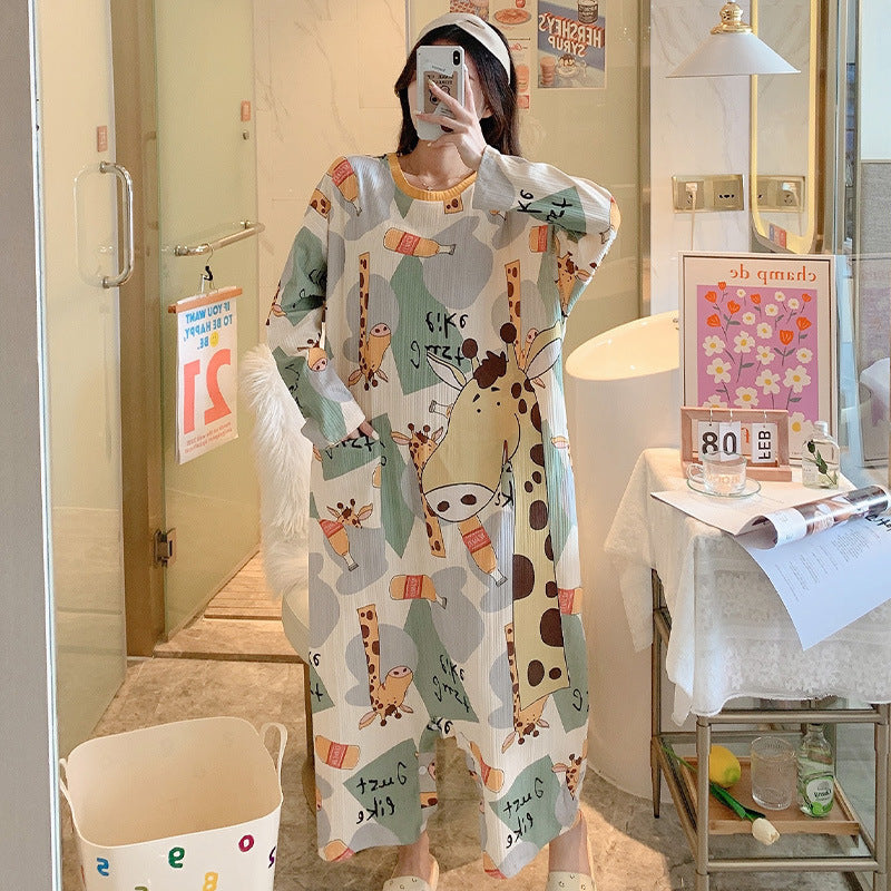 New Long-sleeved One-piece Pajamas For Women - Onouthati