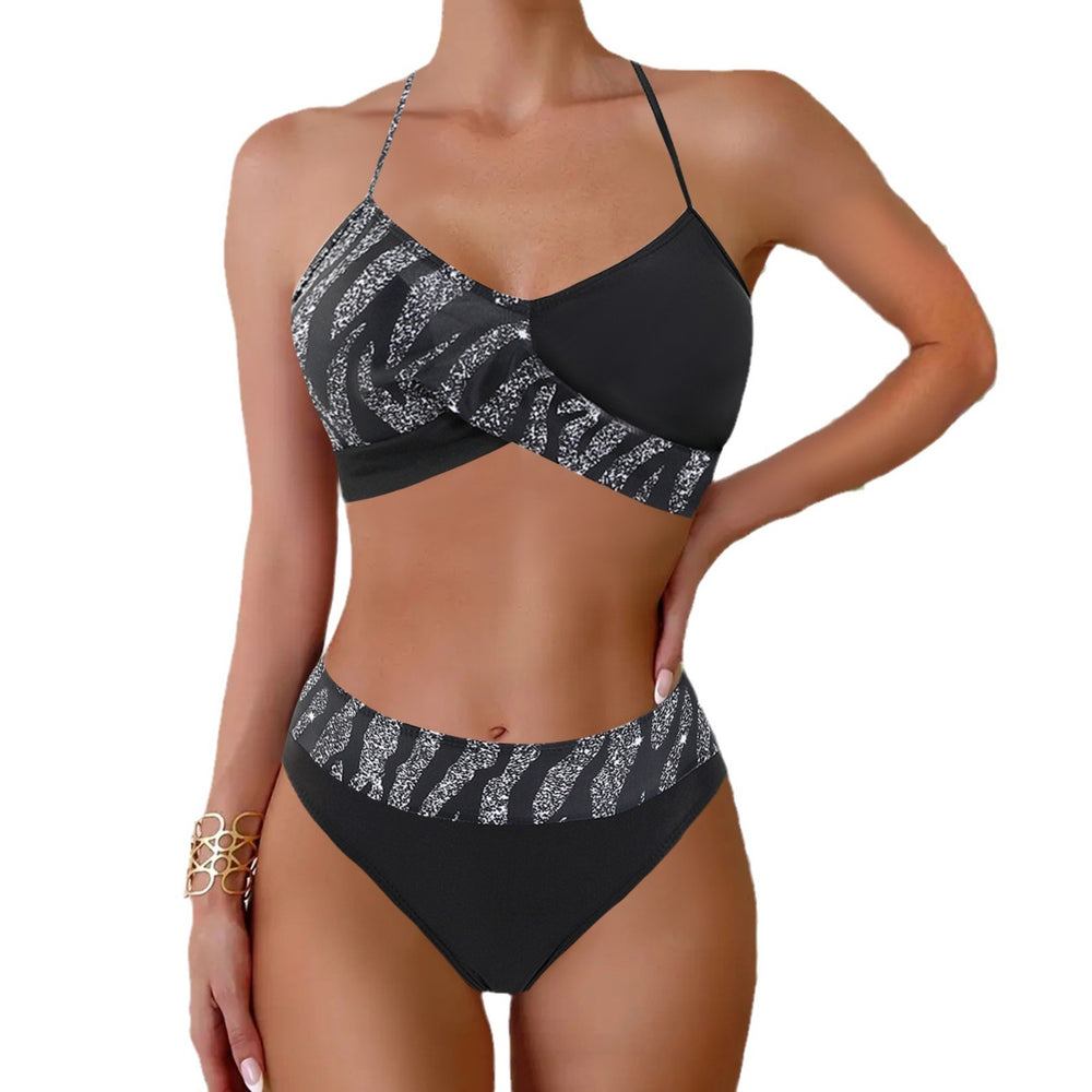 Lace Up Bikini Two-piece Set Swimsuit For Women - Onouthati