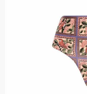 Ethnic Print Strap Bikini High Waist Split Women - Onouthati