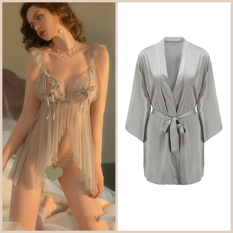 Underwear Small Chest Suit No-take Pajamas Women - Onouthati