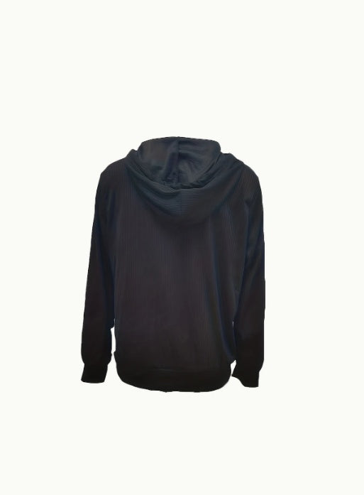 Zip Up Drawstring Hoodies, Casual Soldi Long Sleeve Sweatshirt - Onouthati