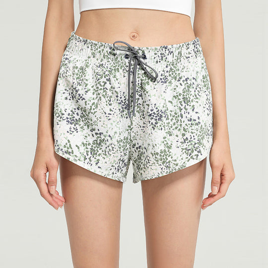 Floral Sports Shorts For Women - Onouthati
