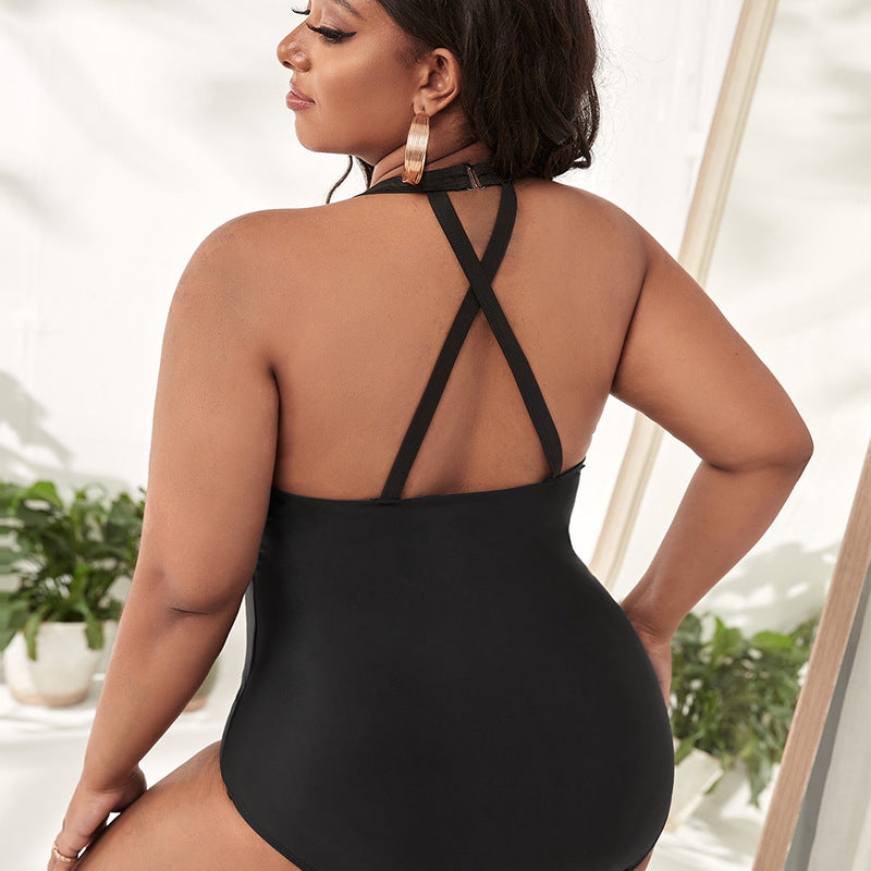 Plus Size Leopard Print Bikini Swimsuit For Women - Onouthati