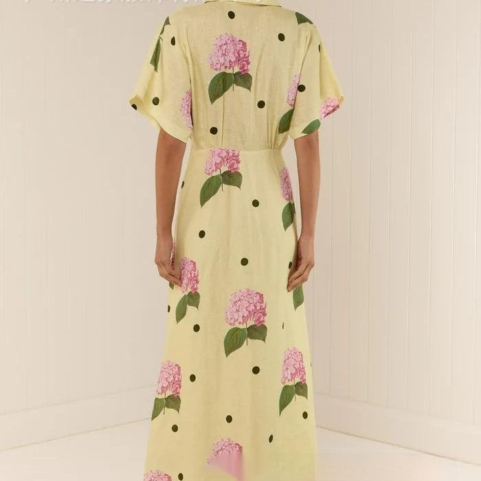 Fashion Printed Waist-controlled Dress Women - Onouthati
