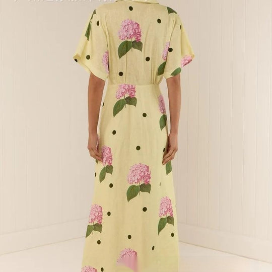 Fashion Printed Waist-controlled Dress Women - Onouthati