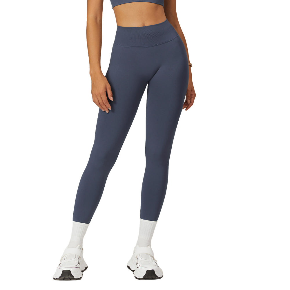 European And American Peach Hip Seamless Belly Contracting And Close-fitting Yoga Pants - Onouthati