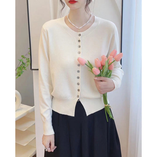 Autumn Classic Style Knitted Sweater Small Cardigan Women - Onouthati