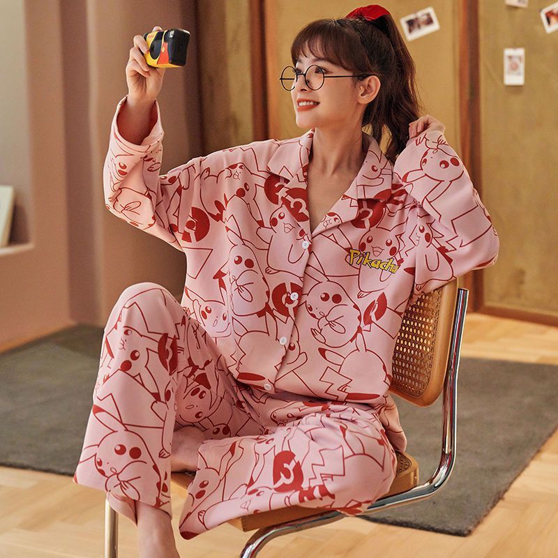 Women Autumn And Winter Cartoon Pajamas - Onouthati