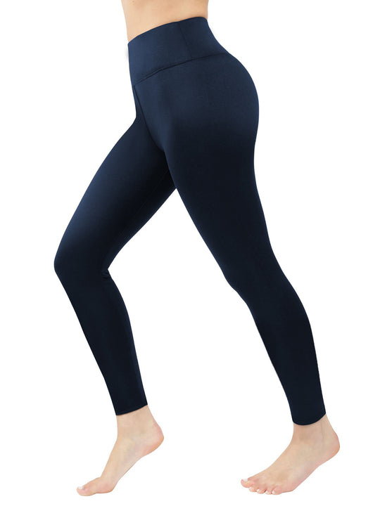 Fleece Lined Padded Warm Keeping Women's High Waist Tight Leggings - Onouthati
