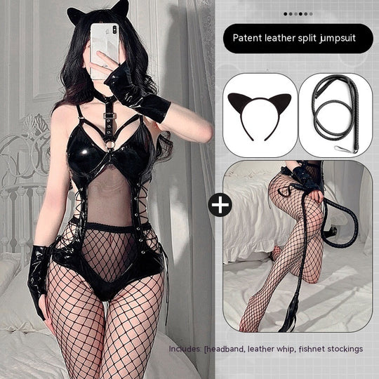 Lingerie Women's Clothes-free Passion Suit Tights Pure Desire Uniform Temptation Jumpsuit Women - Onouthati