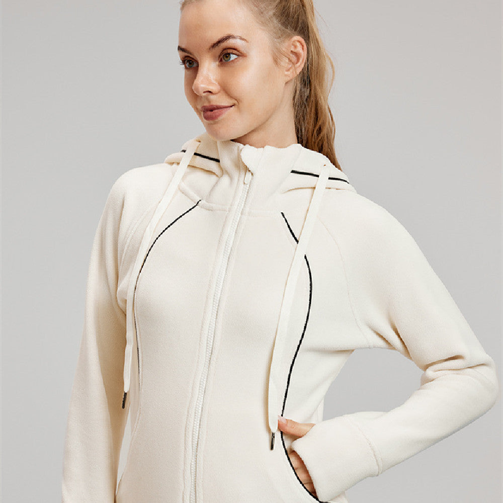 Long Sleeve Yoga Sports Jacket For Women - Onouthati