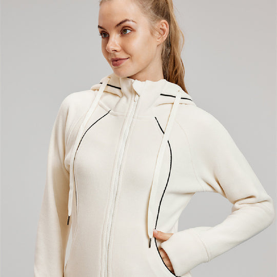 Long Sleeve Yoga Sports Jacket For Women - Onouthati
