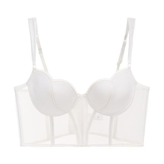 Fishbone Bra Mesh Stitching Vest For Women - Onouthati