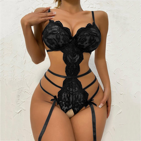 Lingerie Lace Transparent Bodysuit Pajamas - Onouthati