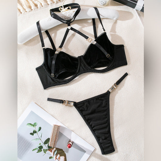 Halter Comfortable Garter Buckle Two-piece Set For Women - Onouthati