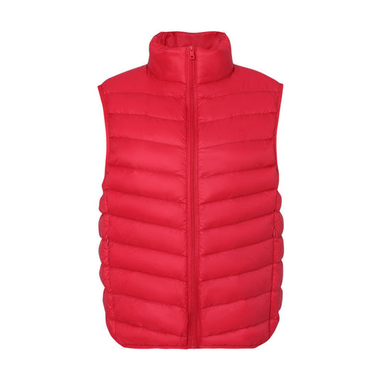 Stand Collar Outer Wear Slimming Plus Size Down Vest Vest - Onouthati