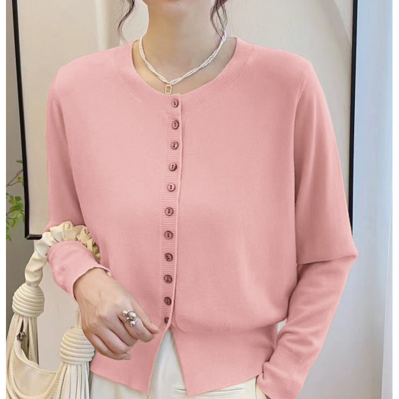 Autumn Classic Style Knitted Sweater Small Cardigan Women - Onouthati