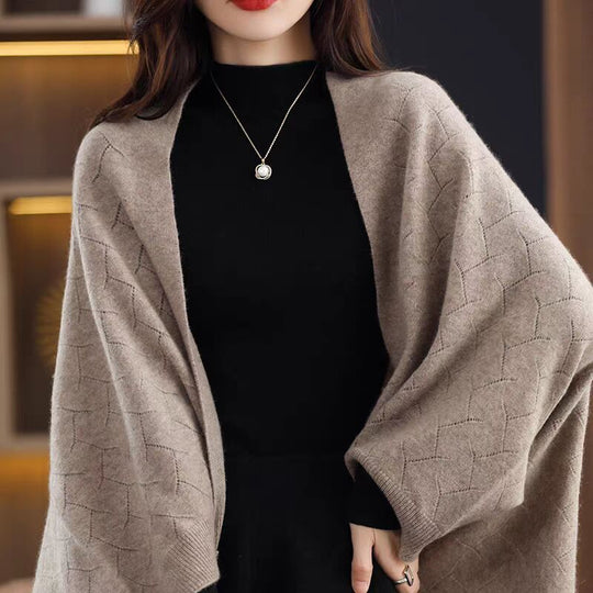 Cashmere Shawl Women's Scarf Coat Loose Shawl Top - Onouthati