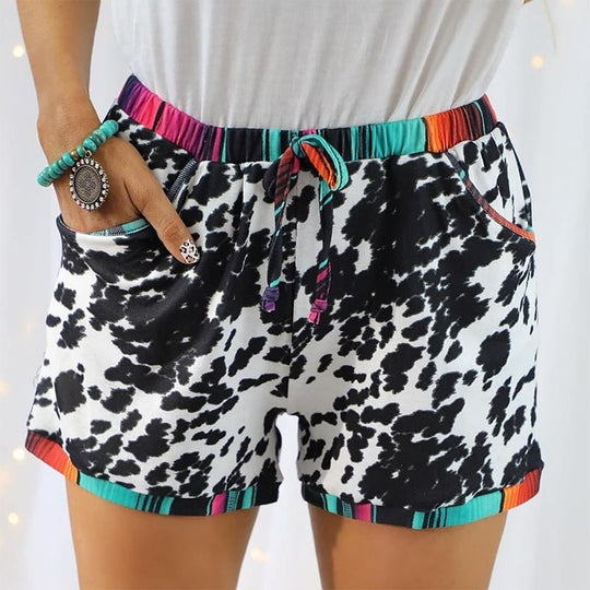 Leopard Print Sports Casual Shorts For Women - Onouthati