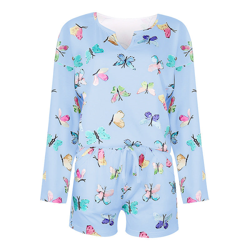 Women Casual Printed Pajamas And Home Wear Suits - Onouthati