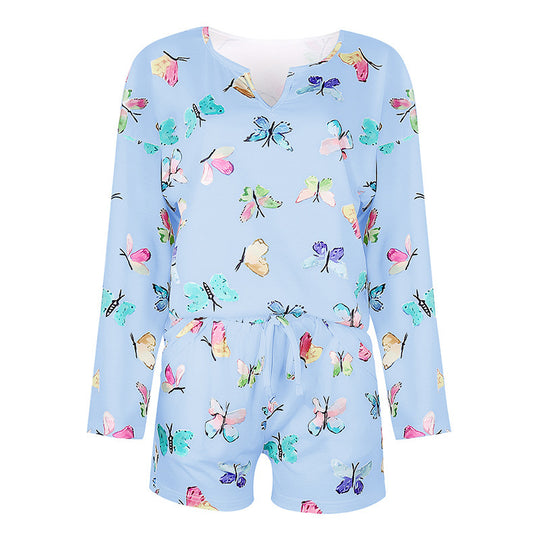 Women Casual Printed Pajamas And Home Wear Suits - Onouthati