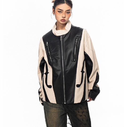 Heavy Industry Biker's Leather Jacket Men And Women - Onouthati