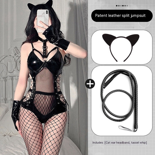 Lingerie Women's Clothes-free Passion Suit Tights Pure Desire Uniform Temptation Jumpsuit Women - Onouthati