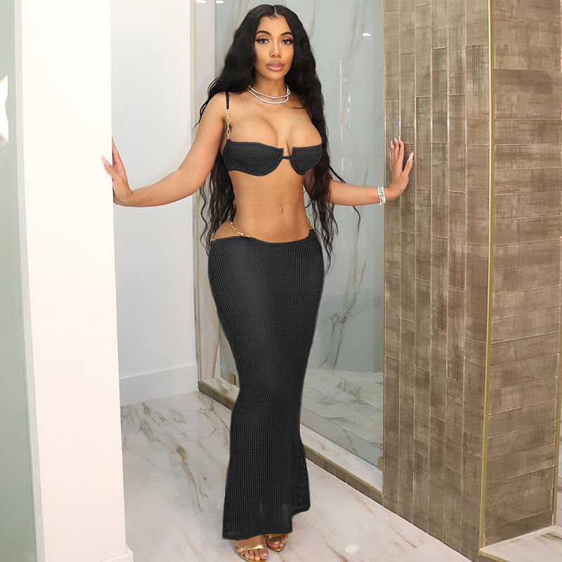 See-through Bikini Skirt Suit For Women - Onouthati