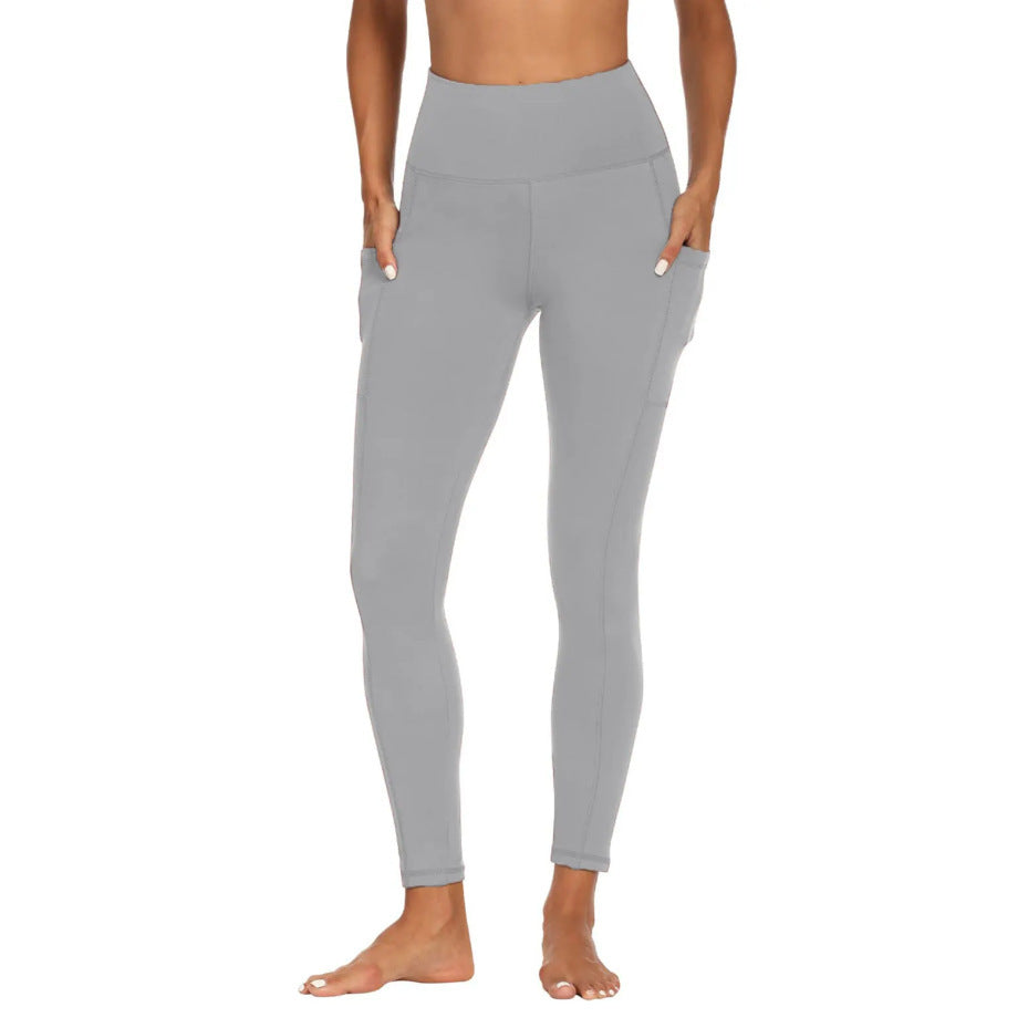 High Waist Belly Contracting Yoga Pants Soft Sports Abdominal Pants - Onouthati