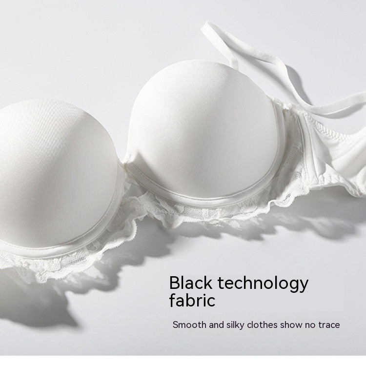 Thin Soft Steel Ring Bra Lace Underwear For Women - Onouthati