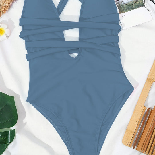 Fashion Pure Color Bikini Swimsuit For Women - Onouthati