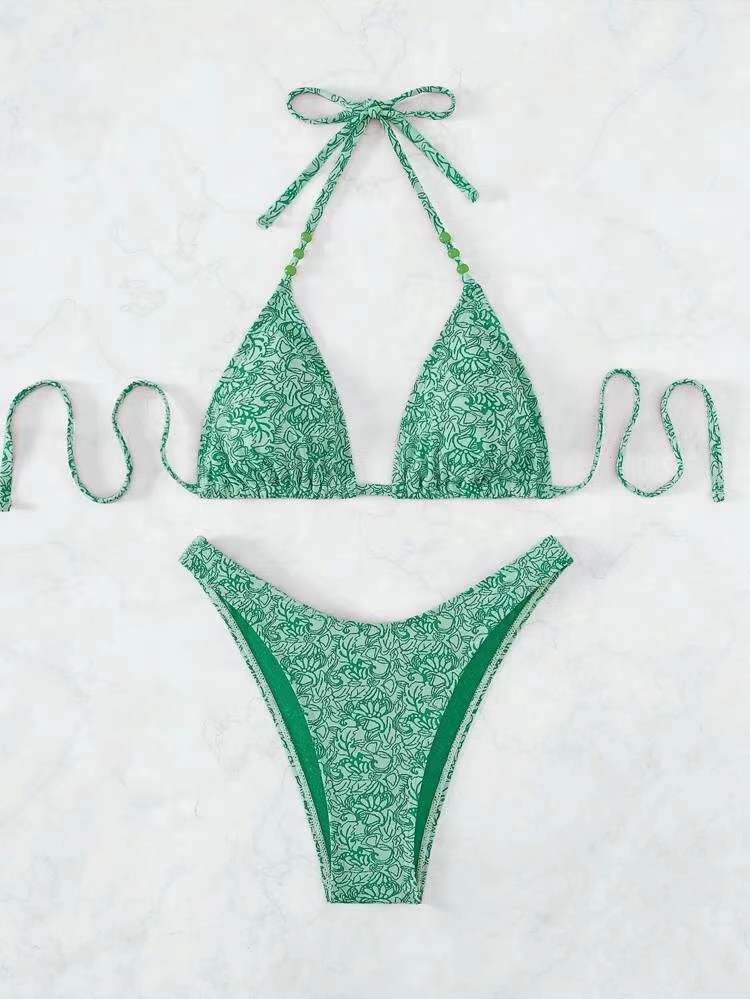 European And American Bikini Lanyard Halter For Women - Onouthati