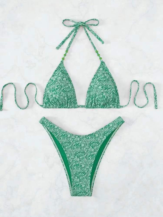 European And American Bikini Lanyard Halter For Women - Onouthati