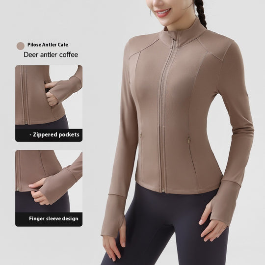 Autumn Outdoor Yoga Clothes Sports Coat For Women - Onouthati