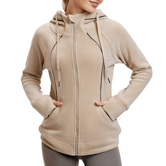 Long Sleeve Yoga Sports Jacket For Women - Onouthati