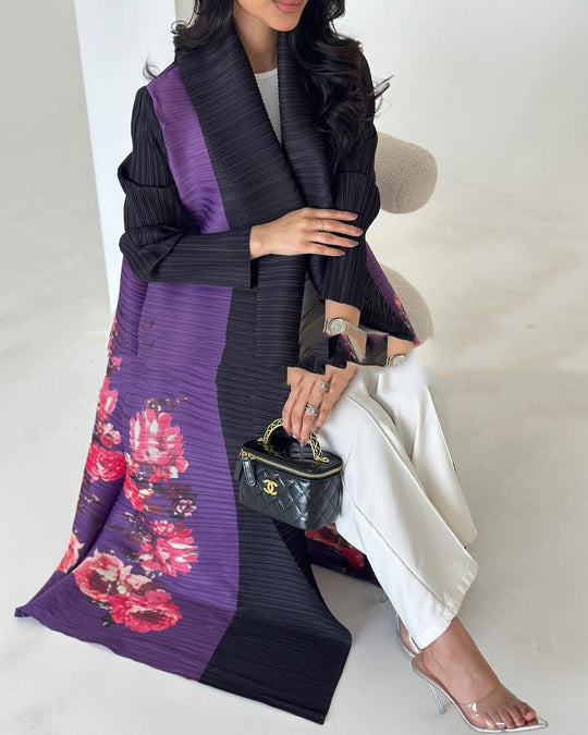 Printed Shawl Cardigan Ethnic Style Wear - Onouthati